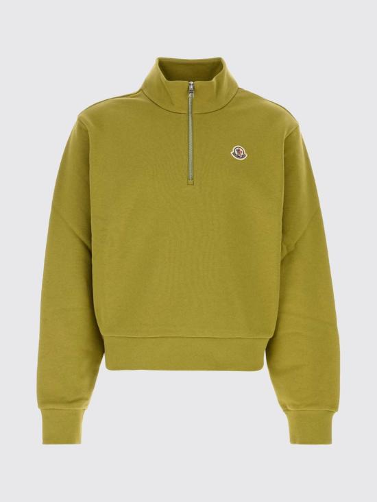26FW 몽클레어 하프 지퍼 스웨트셔츠 L20918G00059899V4 83L Acid Green