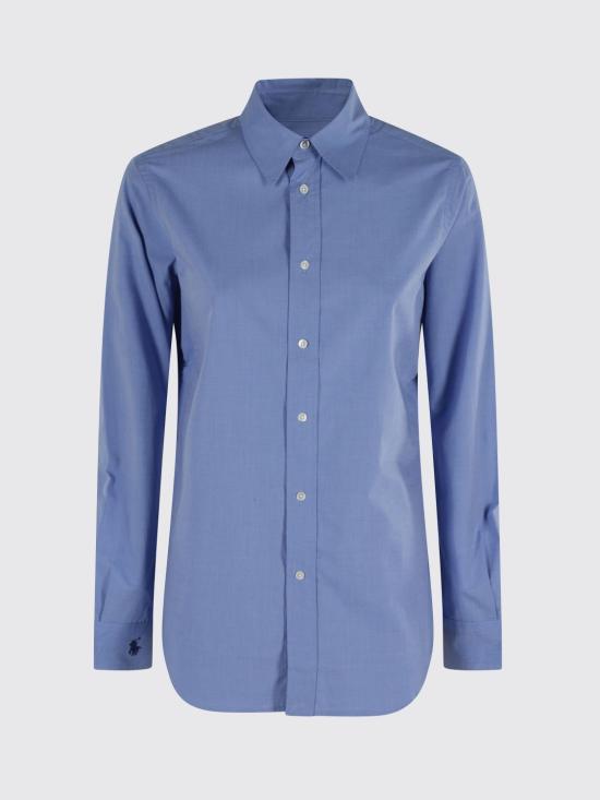 26FW 폴로 랄프로렌 포니로고 코튼 셔츠 211941509 001 Blue - POLO RALPH LAUREN
