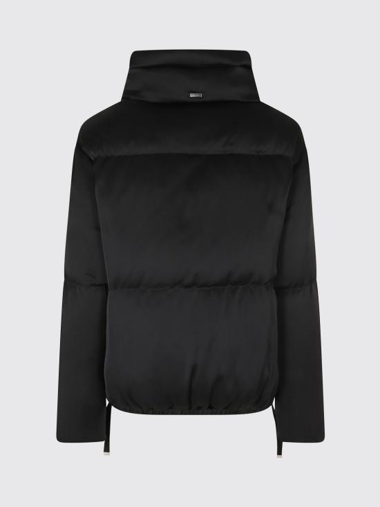 26FW 에르노 하이넥 새틴 숏 다운 자켓 하이넥 새틴 숏 다운 자켓 PI00186DR12912 9300 Black - HERNO