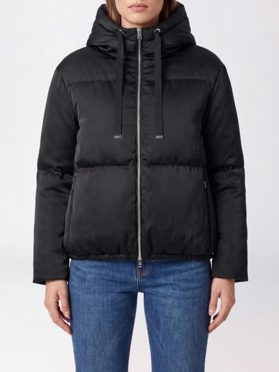 26FW 에르노 하이넥 새틴 숏 다운 자켓 하이넥 새틴 숏 다운 자켓 PI00186DR12912 9300 Black