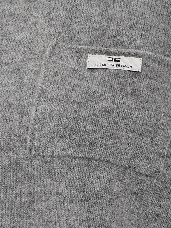 26FW 엘리자베타프랜치 반팔 티셔츠 MK11T66E2 431 Grey - ELISABETTA FRANCHI