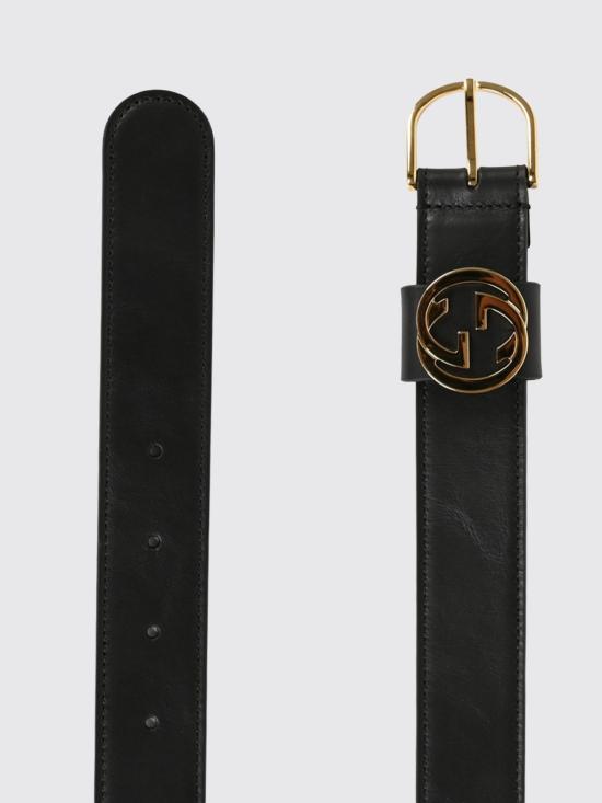 26FW 구찌 라운드 버클 벨트 874719AAGED 1000 Black - GUCCI