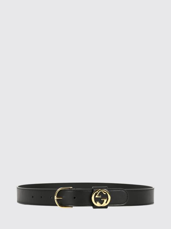 26FW 구찌 라운드 버클 벨트 874719AAGED 1000 Black