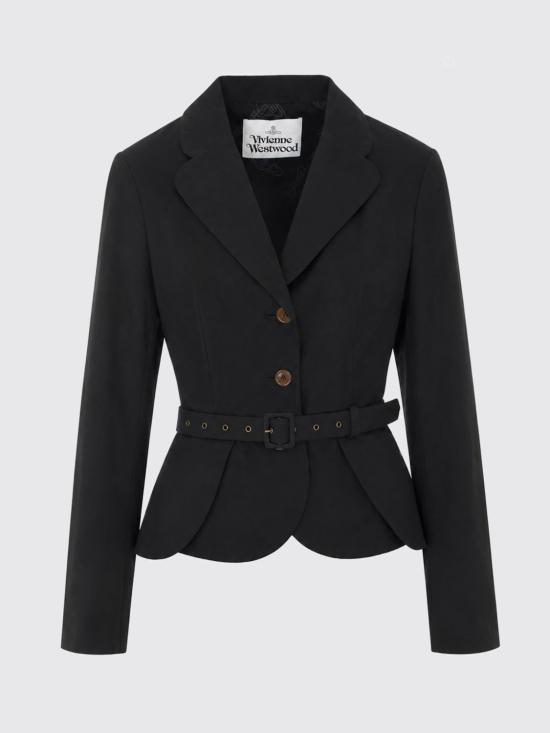 26FW 비비안웨스트우드 베띠나 벨티드 블레이저 베띠나 벨티드 블레이저 1401008FW01JG N401 Black - VIVIENNE WESTWOOD