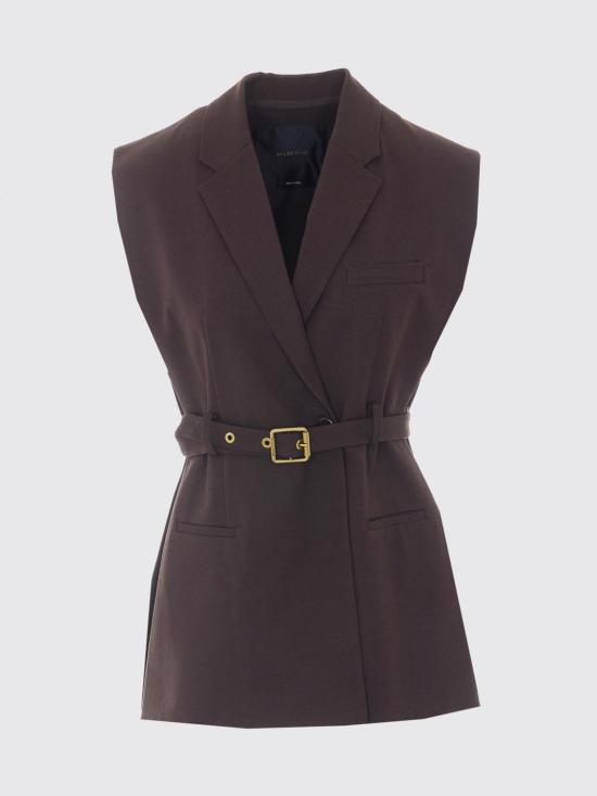 26FW 핑코 베스트 107727A3MS M04 Brown - PINKO