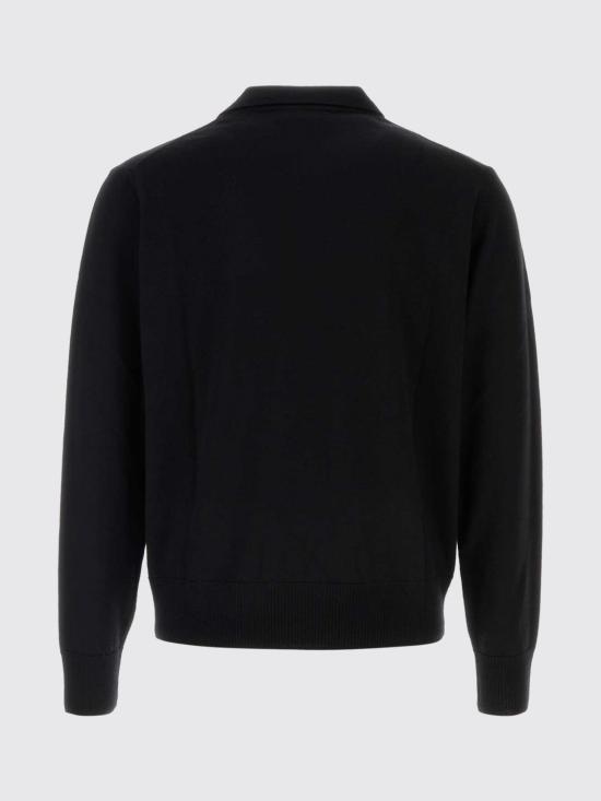 26FW 비비안웨스트우드 마크 롱 슬리브 폴로 니트 셔츠 2701003NY005E N401 Black - VIVIENNE WESTWOOD
