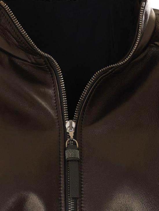 26FW 브루넬로 쿠치넬리 가죽 자켓 MPNMO7569P C101 Black - BRUNELLO CUCINELLI