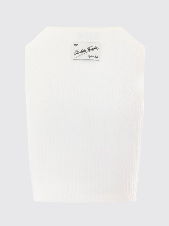 26FW 엘리자베타프랜치 탑 TK01S66E2 360 White - ELISABETTA FRANCHI