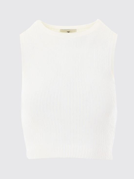 26FW 엘리자베타프랜치 탑 TK01S66E2 360 White - ELISABETTA FRANCHI