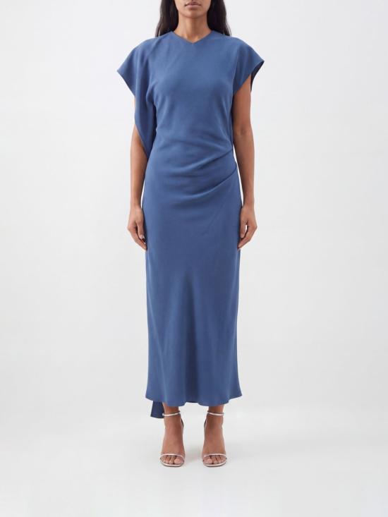 26FW 빅토리아 베컴 롱 원피스 1326WDR007380B 9886 Blue