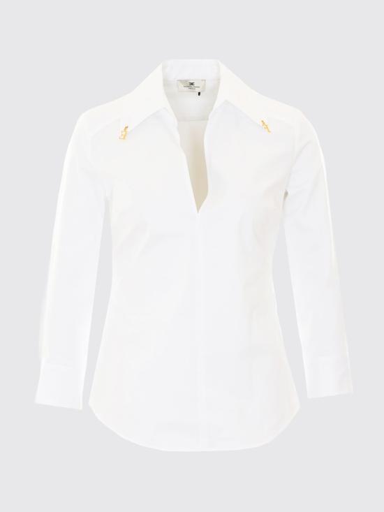 26FW 엘리자베타프랜치 셔츠 CA19366E2 100 White - ELISABETTA FRANCHI