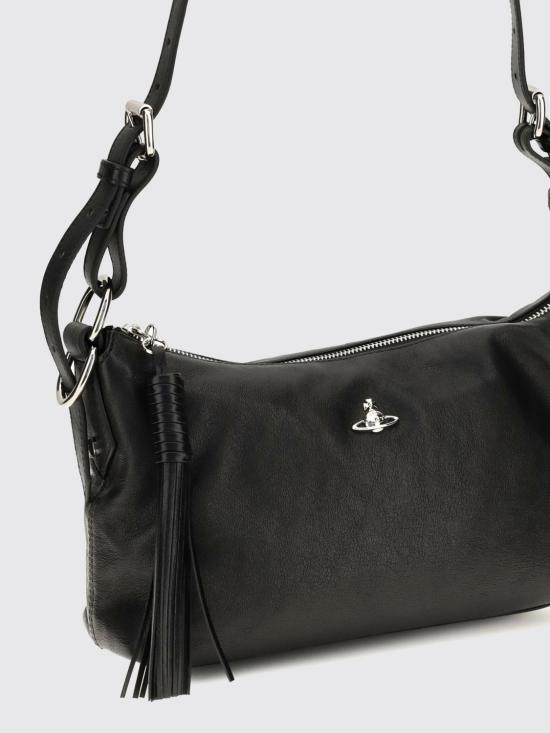 26FW 비비안웨스트우드 레더 호보 숄더백 46020017WL00BX N401 Black - VIVIENNE WESTWOOD
