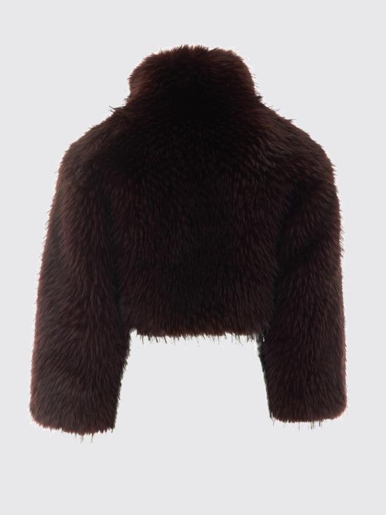 26FW 핑코 무스탕 107789A3OB W32 Brown - PINKO