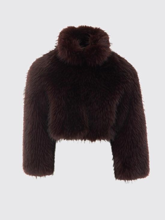 26FW 핑코 무스탕 107789A3OB W32 Brown - PINKO