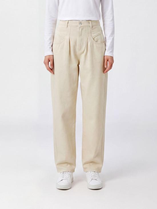 26FW 이자벨마랑 리샤 솔리드 데님 배럴 진 PA0778FA D3H01I 90BE Brown