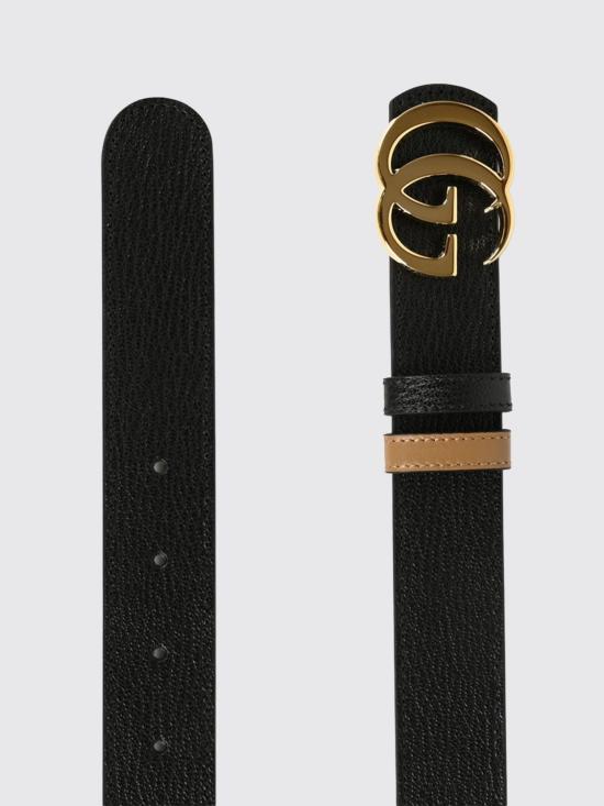 26FW 구찌 GG 마몽 리버시블 벨트 A002CFAAGRU 1045 Black - GUCCI