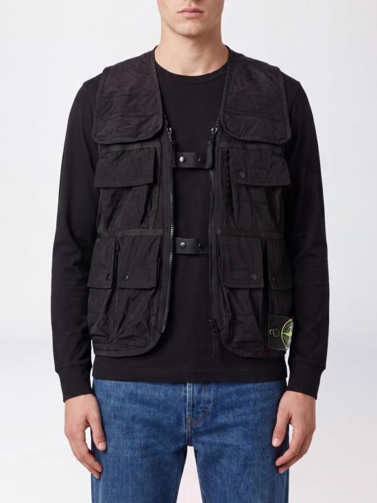 26FW 스톤 아일랜드 베스트 G100016S0424 V0029 Black