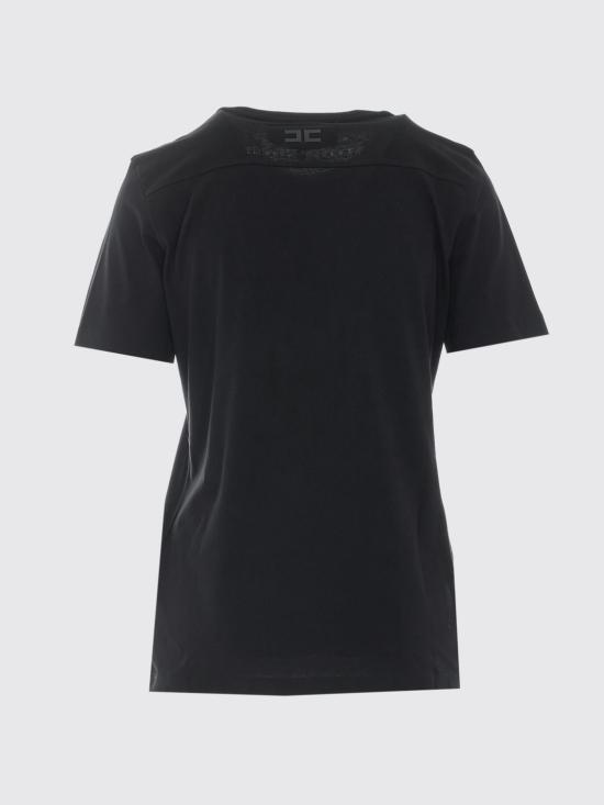 26FW 엘리자베타프랜치 반팔 티셔츠 MA66A66E2 110 Black - ELISABETTA FRANCHI