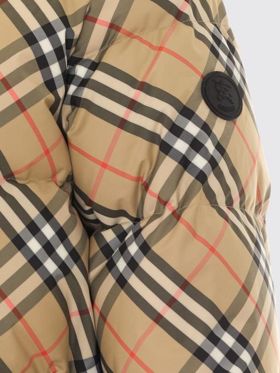 26FW 버버리 체크 나일론 후드 푸퍼 자켓 8110240 Beige - BURBERRY