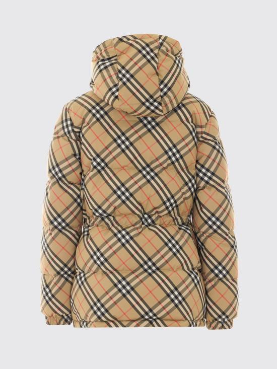 26FW 버버리 체크 나일론 후드 푸퍼 자켓 8110240 Beige - BURBERRY
