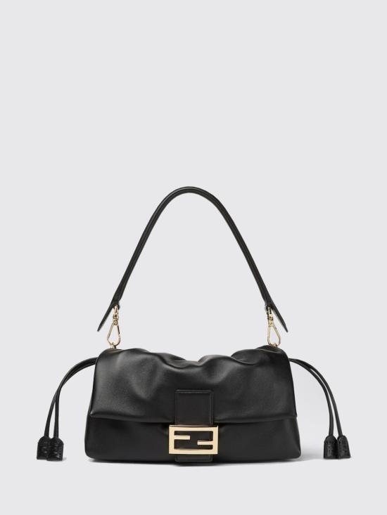 26FW 펜디 바게트 소프트 미디엄 백 8BR856B1ZK F0QA1 Black