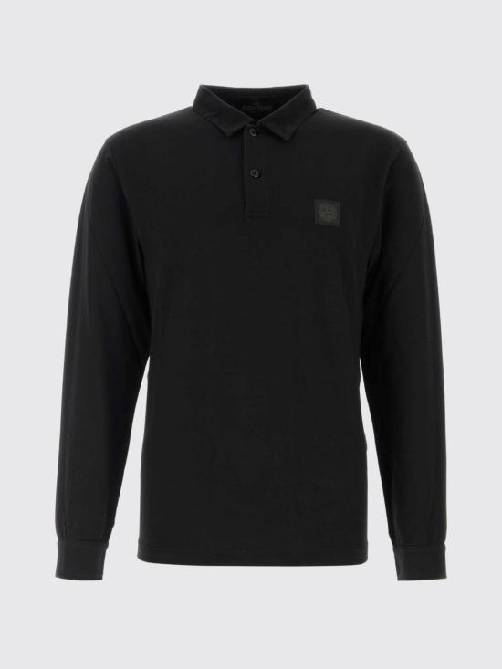 26FW 스톤 아일랜드 폴로 티셔츠 2200005S0F11 V0029 Black - STONE ISLAND