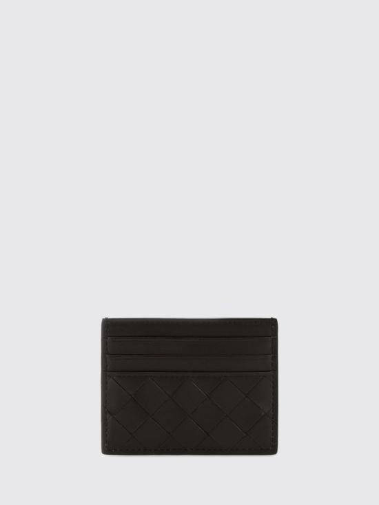 26FW 보테가베네타 인트레치아토 크레딧 카드 케이스 796324VCPP3 2132 Burnt - BOTTEGA VENETA