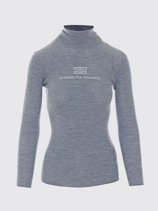 26FW 엘리자베타프랜치 터틀넥 MK18B66E2 G41 Grey - ELISABETTA FRANCHI