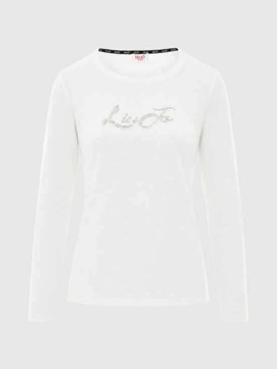 26FW 리우조 긴팔 티셔츠 TF6245JS003 L9291 White - LIU JO