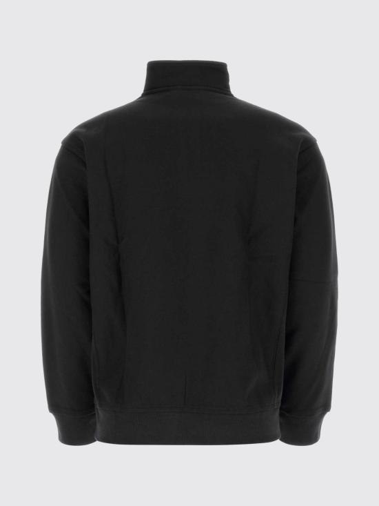 26FW 칼하트 WIP 하프 집 아메리칸 스크립트 스웨트셔츠 I027014 89XX Black - CARHARTT WIP