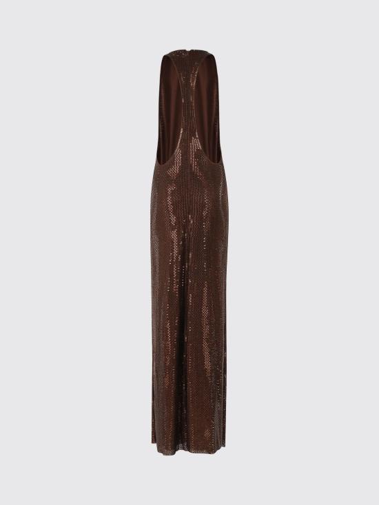 26FW 셀프 포트레이트 롱 원피스 PF26041XB Brown - SELF PORTRAIT