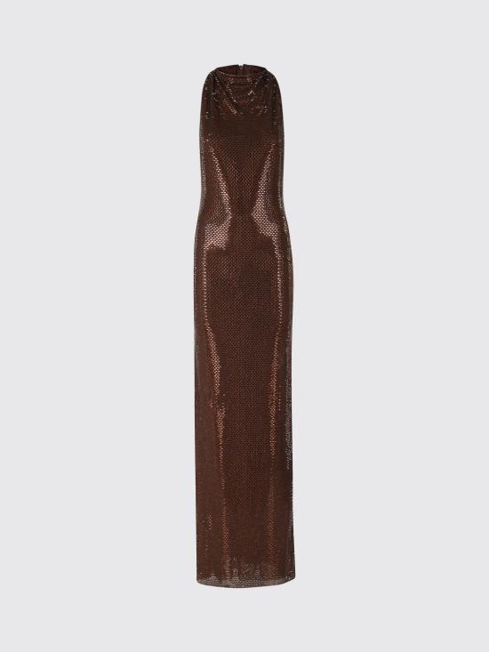 26FW 셀프 포트레이트 롱 원피스 PF26041XB Brown - SELF PORTRAIT