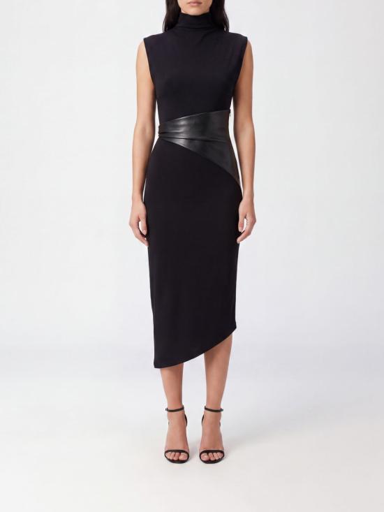 26FW 안다마네 롱 원피스 T200121ATJV053 999 Black