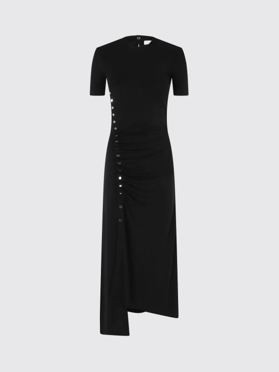 26FW 파코라반 롱 원피스 24AJRO886VI0386 P001 Black - PACO RABANNE