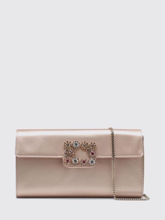 26FW 로저비비에 플라워 스트라스 버클 클러치 RBWAMFD0200RS0 M014 Pink