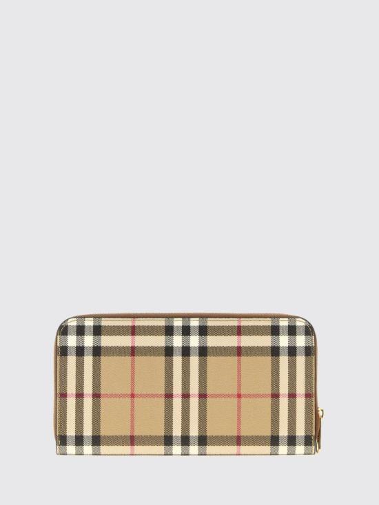 26FW 버버리 체크 지퍼 지갑 8109812 Brown - BURBERRY