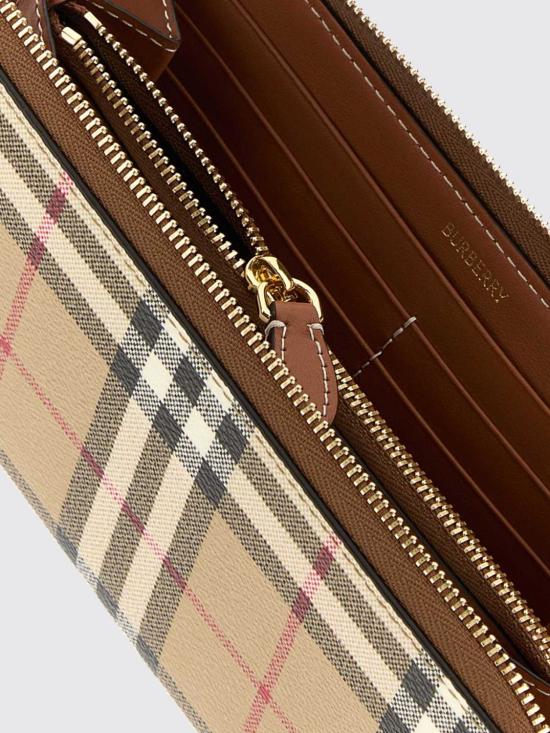 26FW 버버리 체크 지퍼 지갑 8109812 Brown - BURBERRY