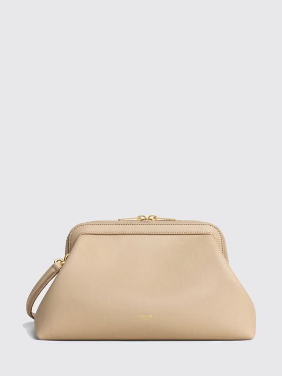 26FW 셀린느 서플 내추럴 카프스킨 스몰 닥터 파우치 L106N3R32 02EZ Ivory