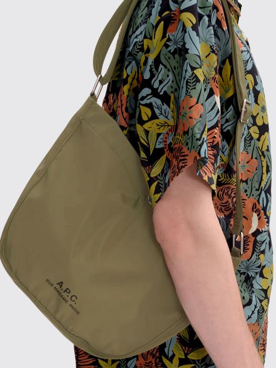 26FW 아페쎄 저널 로고 스몰 숄더백 PSAKRM67010 JAA Green - A.P.C.