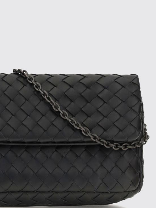 26FW 보테가베네타 인트레치아토 체인 숄더백 310774V3UN1 1275 Black - BOTTEGA VENETA