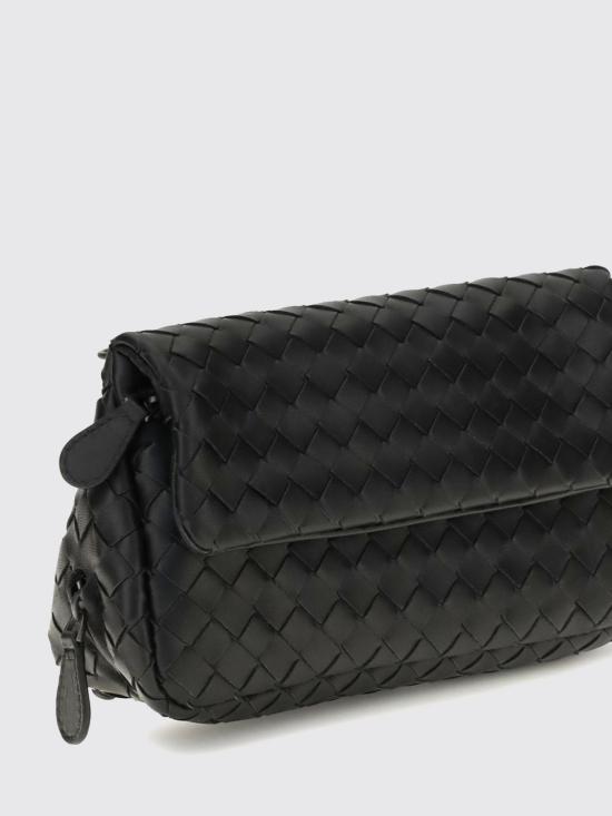 26FW 보테가베네타 인트레치아토 체인 숄더백 310774V3UN1 1275 Black - BOTTEGA VENETA