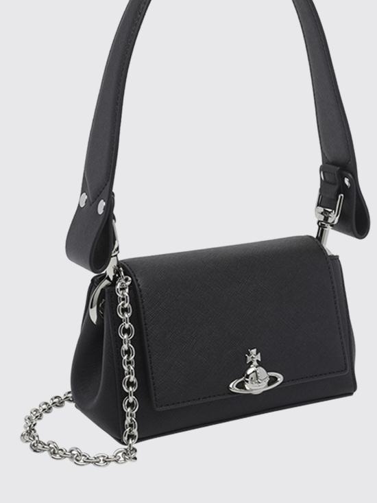 26FW 비비안웨스트우드 헤이즐 스몰 핸드백 4603000WWS0021 N401 Black - VIVIENNE WESTWOOD