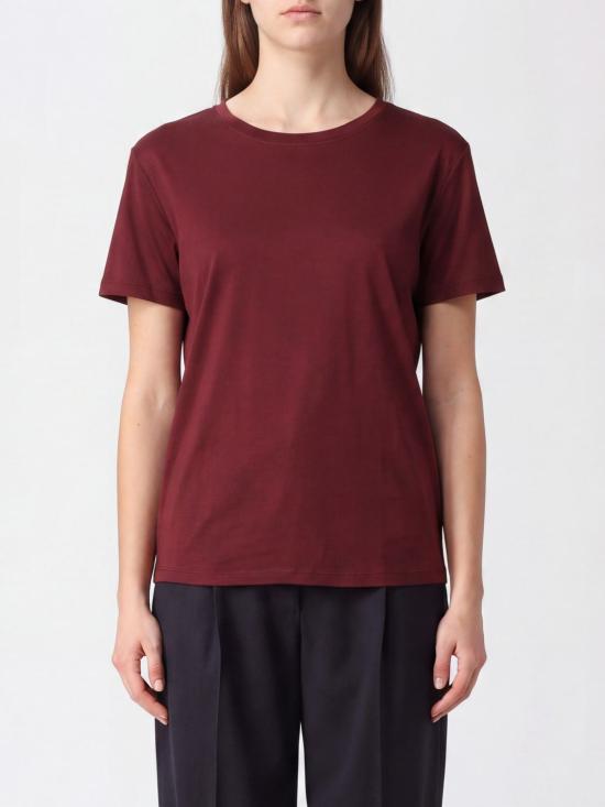 26FW 에스막스마라 반팔 티셔츠 2629976011600 005 Burgundy