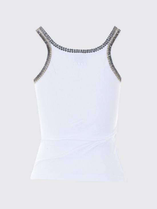 26FW 핑코 탑 104109A3J4 Z04 White - PINKO