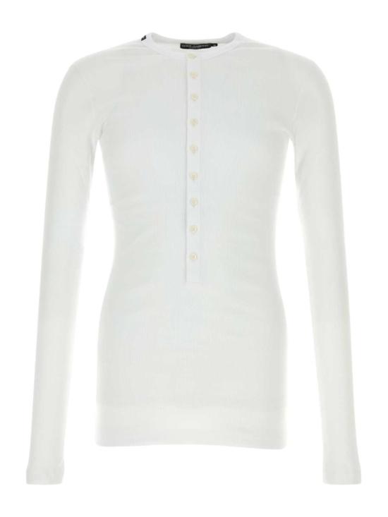 26FW 돌체앤가바나 긴팔 티셔츠 G8PG8ZFUGKYW0800 White