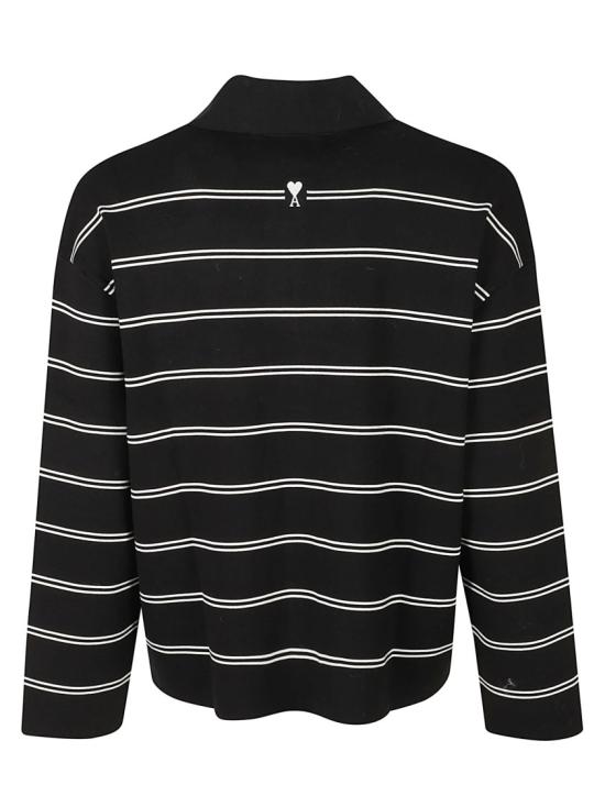 26FW 아미 폴로 티셔츠 UPL459KN0194004 Black - AMI