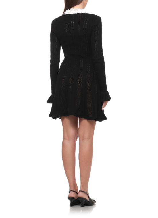 26FW 셀프 포트레이트 원피스 AW26100SBBLACK FLOWER TRIMBLACK - SELF PORTRAIT