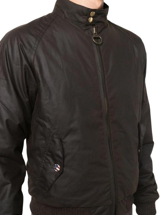 26FW 바버 인터내셔널 스티브 맥퀸 머천트 왁스 봄버 재킷 MWX0465OL71 Black - BARBOUR