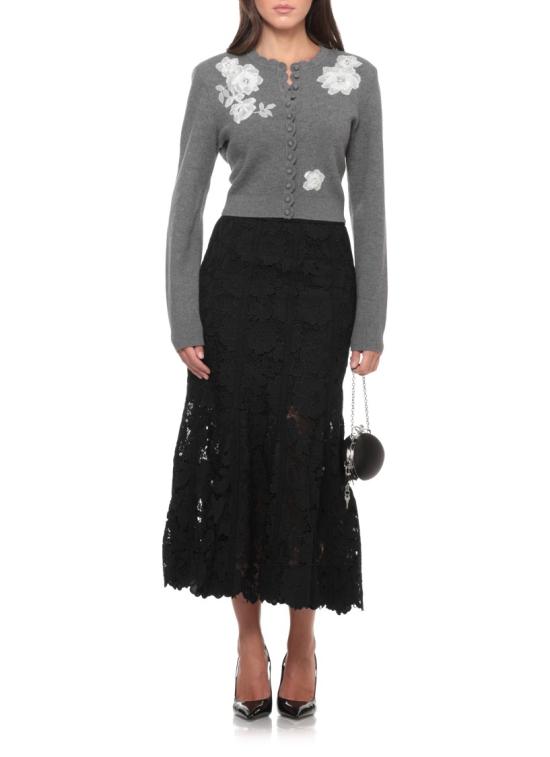 26FW 셀프 포트레이트 롱 스커트 AW26049MSKBBLACK LACEBLACK - SELF PORTRAIT