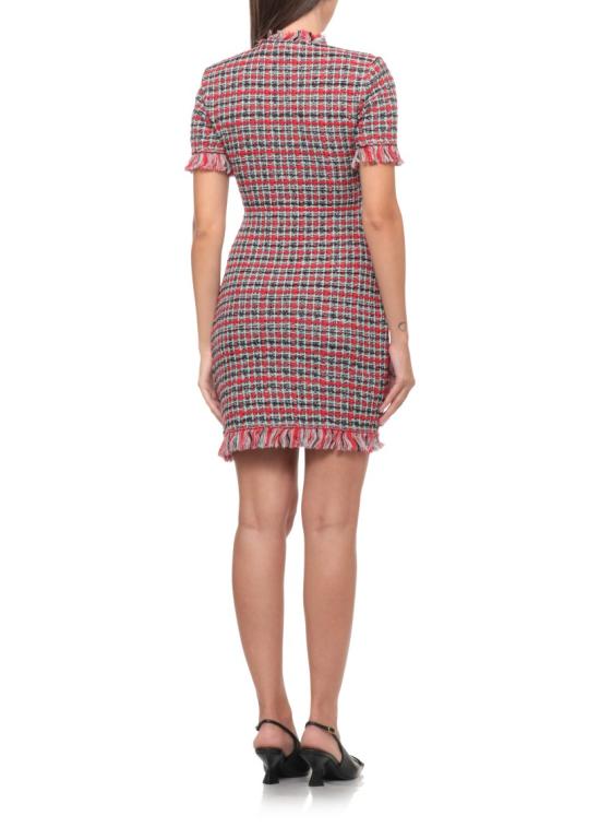 26FW 셀프 포트레이트 원피스 AW26146SBRRED CHECK FRAYEDRED - SELF PORTRAIT